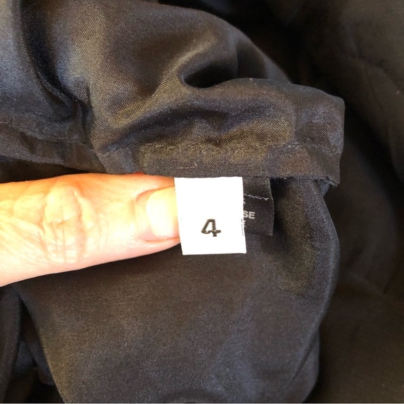 Samantha Treacy black silk halter dress lace front side zip lined wavy hemline 4 - Picture 8 of 12